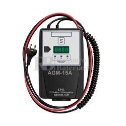 Cargador 12 Voltios 15 Amperios para bateras AGM semi-traccin entre 130 a 185 Amperios CBHF2-1215AGM