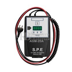 Cargador 12 Voltios 20 Amperios para bateras AGM semi-traccin entre 150 a 240 Amperios CBHF2-1220AGM