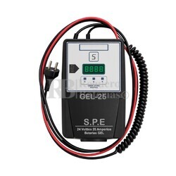 Cargador 24 Voltios 25 Amperios baterias Gel Liven LVG12-260
