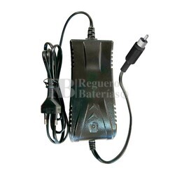 Cargador baterías carros de golf conector RCA 12V 4A