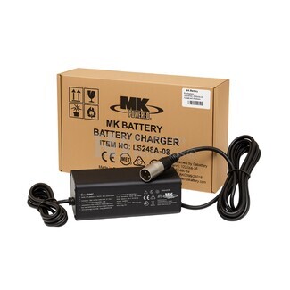 Cargador bateras Scooter Movilidad 24 Voltios 8 Amperios MK LS24-8