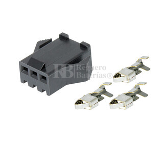 Conector areo JST hembra 3 Pines paso 2.5mm