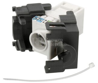  Conector Keystone RJ45 Cat6A UTP hembra panel Tool-less 180