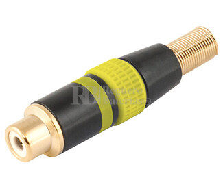 Conector RCA hembra areo metlico
