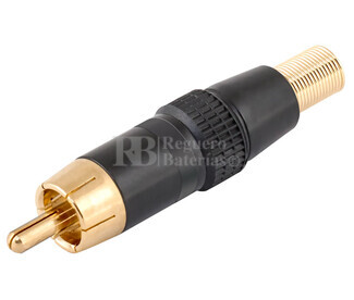 Conector RCA macho areo metlico nefro