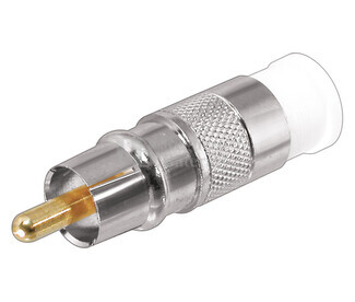 Conector RCA macho por compresin
