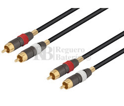 Conexin 2 RCA macho a 2 RCA macho 1 metros