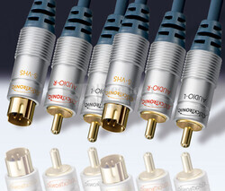 Conexin 2RCA- 1S-VSH Macho/-2RCA-1S-VSH Macho/ DVD-VCR-Hifi 3 metros