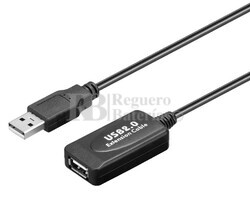 Conexin activa USB-A 2.0 macho-hembra USB-A 2.0, 10m