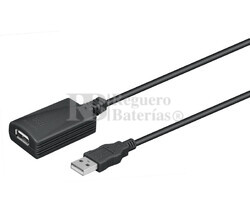 Conexión activa USB-A 2.0 macho-hembra USB-A 2.0