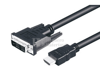 Conexin DVI-D (18+1) macho a HDMI 19 Pin macho 10 metros