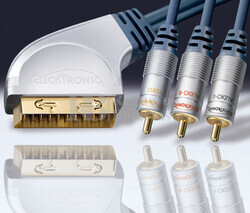 Conexin EURO-3XRCA Macho Audio/Video VCR-DVD-Hifi/TFT LCD 5 metros