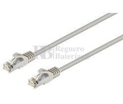 Conexin FTP Cat.5e RJ45 macho - macho, 0.5m Gris