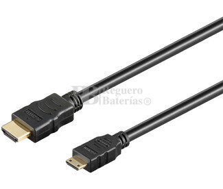 Conexin HDMI macho a Mini HDMI macho Hi-Speed 1.5 metros