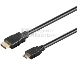 Conexin HDMI macho a Mini HDMI macho Hi-Speed 1 metros 