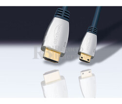 Conexin HDMI macho-Mini HDMI macho PC-DVD-Recepector-TFT 2.5 metros