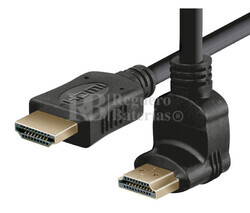 Conexin HDMI macho recto - macho acodado Dch. 1.0m