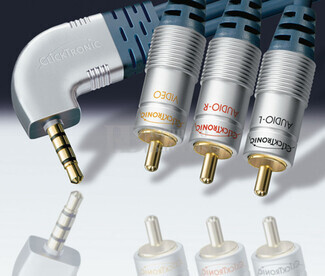 Conexin Jack estero-3RCA macho Audio-Video PC-Porttil 5 metros