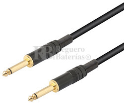 Conexin jack macho mono a macho mono 6.3mm 1 metros