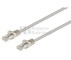 Conexin RJ45 U/UTP macho - macho, Cat.6 LSHZ Cobre Gris