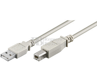 Conexin USB-A 2.0 macho-macho USB-B 2.0, 2 metros