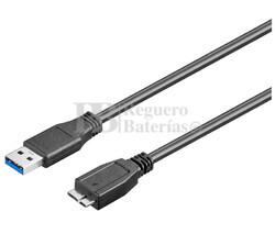  Conexin USB-A 3.0 macho-macho micro USB-B 3.0 ,1.8 metros