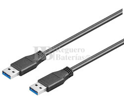 Conexin USB-A 3.0 macho-macho USB-A 3.0, 0.5 metros
