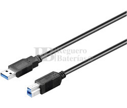  Conexin USB-A 3.0 macho-macho USB-B 3.0, 0.5 metros