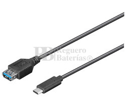 Conexin USB-C 3.1 macho-hembra USB-A 3.0, 0.2m