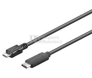 Conexin USB-C 3.1 macho-macho micro USB-B 2.0, 0.6 metros