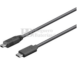  Conexin USB-C 3.1 macho-macho mini USB-B 2.0 , 0.5 metros