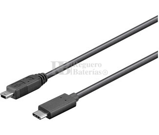  Conexin USB-C 3.1 macho-macho mini USB-B 2.0 , 0.5 metros