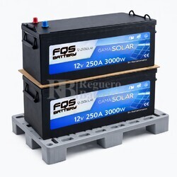 FQS250-12 2 bater�as 12V 250Ah sin mantenimiento, Soluci�n integral en energ�a renovable
