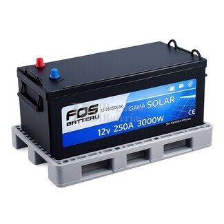 FQS250S-12 Bater�a Solar 12 Voltios 250Ah Libre de Mantenimiento