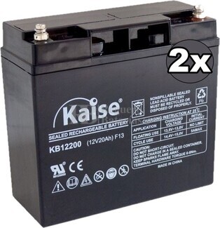 Kit 2 Bateras 24 Voltios 20 Amperios Kaise KB12200