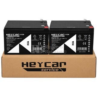 Kit 2 bater�as Pat�n El�ctrico 12 Voltios 14 Amperios HA12-14