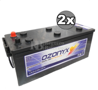 Kit 2 Bateras Solar 12 Voltios 165 Amperios C. Mantenimiento
