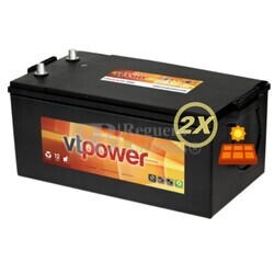 2 Bateras Solar Sin Mantenimiento 200 Amperios 12V