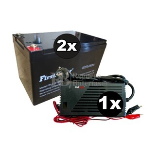 Kit 2 Litio Bateras Silla Movilidad 24 Voltios 15 Amperios y Cargador 24V 2,8Ah