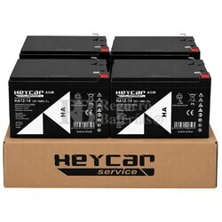 Kit 4 bater�as bici el�ctrica 12 voltios 14 amperios HA12-14