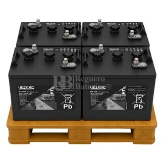 Kit 4 bater�as solar 225 Amperios 6V Heycar HT6-225 6V225A