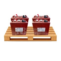 Pack 4 Bateras Trojan T-105 6 Voltios 250 Amperios C100