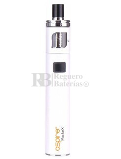 kit Aspire PockeX Pocket AIO Starter color blanco 1500mAh
