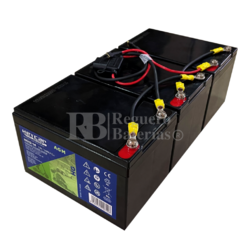 3 bateras movilidad 12 Voltios 14 Amperios C/Cables HG12-14EV