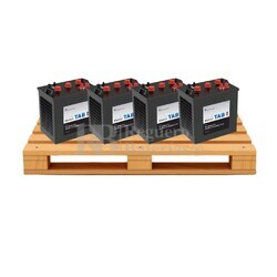 Kit 4 bateras 6 Voltios 250 Amperios Ciclo Profundo TAB B-225