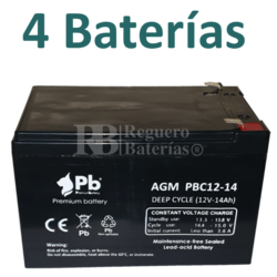Kit bateras 48 Voltios 14 Amperios para Raycool Brushless