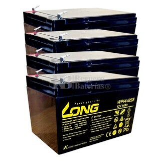 4 bateras 12 Voltios 14 Amperios para Roan 1600W 48V R6,5