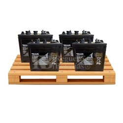 Kit 4 baterías solar 225 Amperios Heycar HT6-225 6V225A