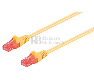 Latiguillo UTP Cat.6 RJ45 macho - macho, 0,5m Amarillo