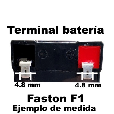 Terminal faston 4.8 mm F1